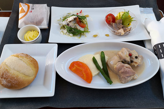 JALファーストクラス機内食(2)