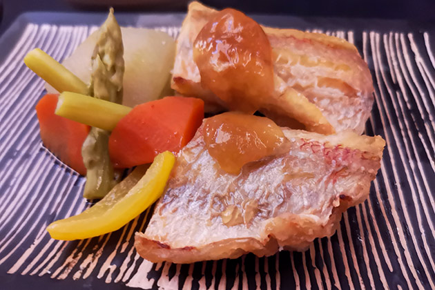 マレーシア航空ビジネスクラス機内食の和食