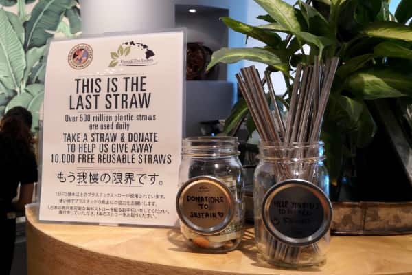 Honolulu Coffeeのストロー